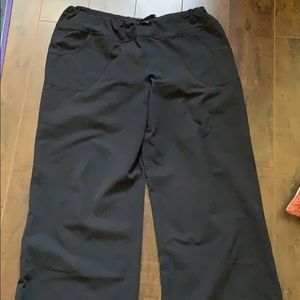 Lululemon Black Wide Leg Drawstring Yoga Pants 12